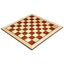 Maple & Mahogany Wooden Chess Board - 2.5" with Logo