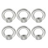 PATIKIL 6pcs M4 Lifting Eye Nuts 304 Stainless Steel Female