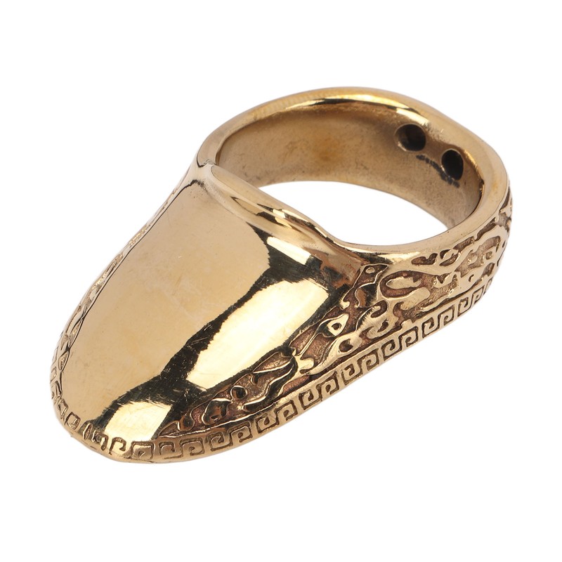 Archery Thumb Rings Good Protection Engraving Pattern Thumb Protector Rings