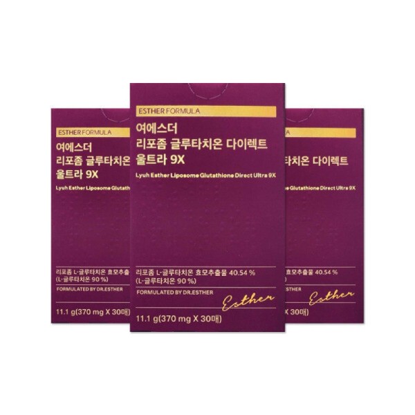 Esther Formula Yeosther Liposomal Glutathione Ultra 9X 370mg 30 sheets