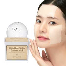 DEWASSOME Partial Mask Glutathione Toning Ampoule Mask 80pcs 6.08 fl.oz (180ml)