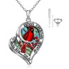 Cardinal Urn Necklace for Ashes - When Cardinals Appear Angels