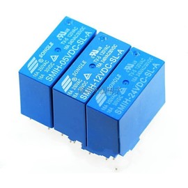 AMHIL Relay 5pcs SMIH-05V 12V 24vdc-sl-a-sl-c 6-pin / 8-pin 16A Normally Open Relay (Size : SMIH-12VDC-SL-C-(8))