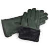 Harssidanzar Womens Winter Warm Lining Lambskin Leather Gloves Touchscreen Texting