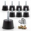 M6 Thread Rubber Furniture Leveling Feet Screw in Threaded Furniture