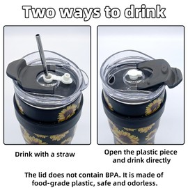 AiHeart 30/40 oz Tumbler Replacement Lids,2pack Spill Proof Straw Lids for YETI,Old Style RTIC,Ozark Trail and More,for Travel Tumblers,Stainless Steel Tumblers,Straw and Sippy Friendly