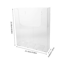 Operitacx Wandordnerhalter A4 Transparenter Dokumentenhalter aus Acryl Hängender Organizer für Büro und Zuhause Platzsparend Installieren