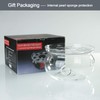CnGlass Glass Tea Warmer 5.3 in/13.5cm diameter (Candle not Included)