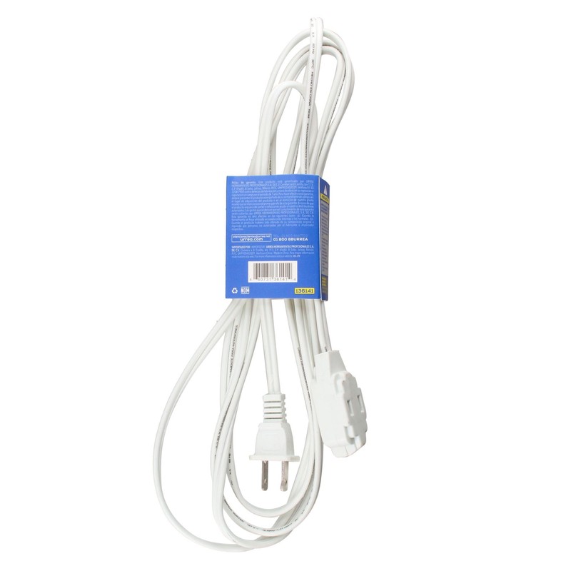 Surtek 136141 Extensión Doméstica 3 m, color Blanco