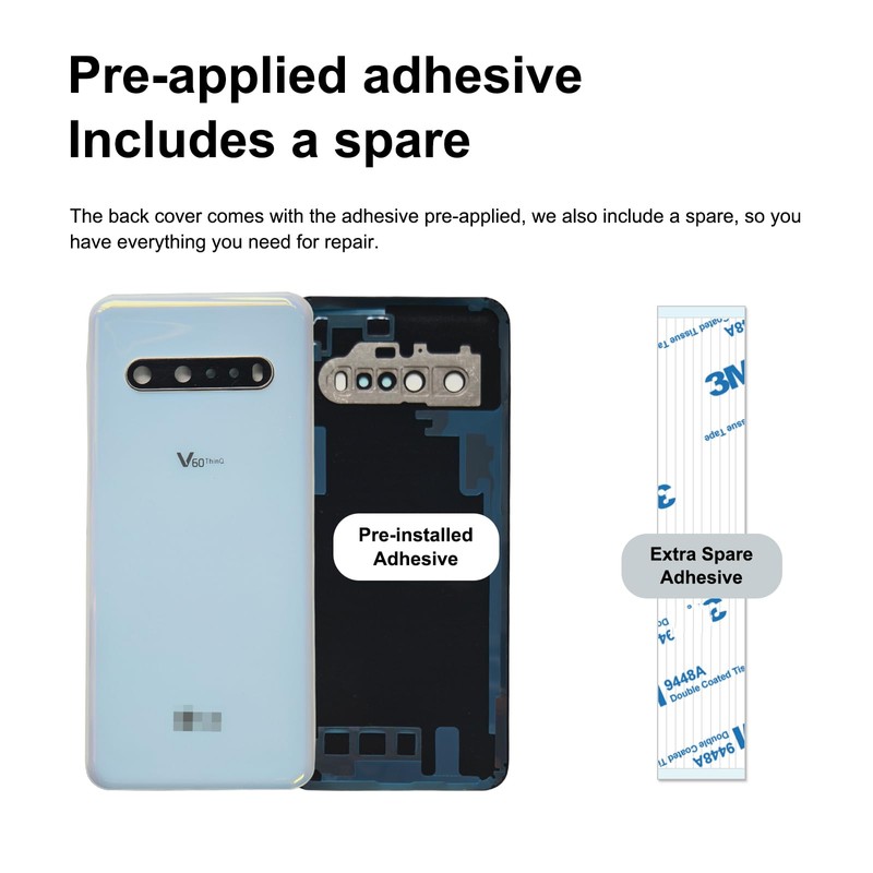 BATLABB Compatible with LG V60 ThinQ 5G Back Cover, Replacement