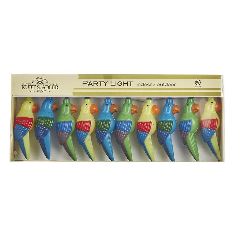 Kurt Adler UL 10-Light Parrot Light Set