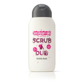 Scrubbingtons Scrub A Dub Cotton Soft Bubble Bath For Kids Cotton Extract and Aloe Vera for Sensitive Skin 1 x 250ml