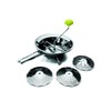 IBILI Clasica Food Mill Set with 3 Sieves, Stainless Steel, Silver, 24 x 9 x 9 cm