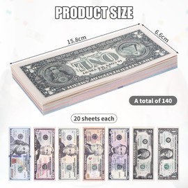 Prop Money Dollar Notes Copy Fake Money Play Money Money Money Counterfeit Money Film Game Banknote Banknotes Film Money Fake Toy Money for Party A Wrong Play