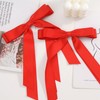 Ayesha Ayesha Red Hair Bows Clips Red Satin Ribbon Bows
