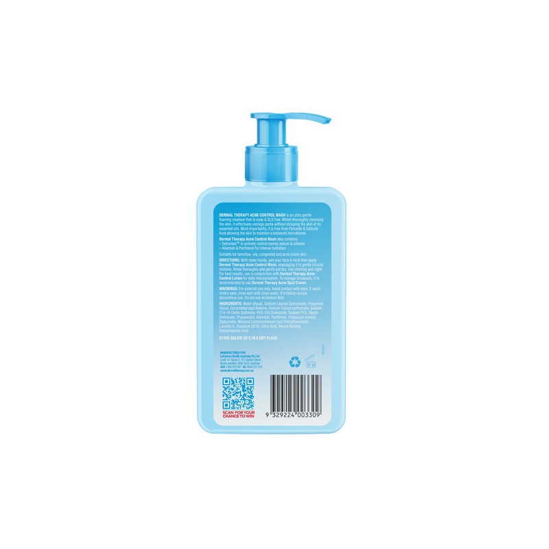 Dermal Therapy Acne Control Wash 175ml