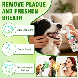 Dentaclean for Dogs & Cat, Advanced Dental Spray, No Brushing, Supports Healthy Gums & Teeth (2Pcs)