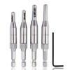 Saiper 4pcs HSS Door Self Centering Hinge Hole Opening Drill