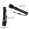 XHP90 Telescopic Zoom Flashlight Waterproof Electric Torch USB Charging for