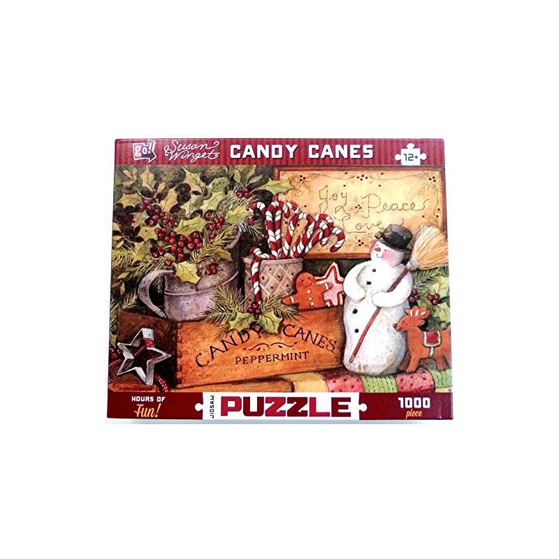 Susan Winget Candy Canes 1000 Piece Puzzle by Gift Item