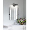 Joossnwell Black Bathroom Vanity Light Fixtures Dimmable 5CCT LED Bathroom