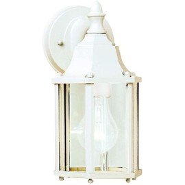 Kichler 9774WH, Chesapeake Cast Aluminum Outdoor Wall Sconce Lighting, 60 Total Watts, White
