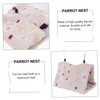 SUPVOX Flannel Parrot Nest Bird Warm Nest Hanging Design Comfortable