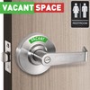 VACANTSPACE Vacant or in-Use Bathroom Indicator Privacy Handle Lock |