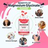 Magnesium Glycinate Gummies, High Absorption Magnesium Glycinate Supplements for Relaxation,