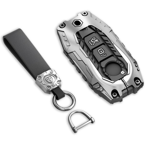 Cavlobe Zinc Alloy Key Fob Cover,Keychain,Full Protection Car Key Case