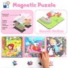 Children's Puzzle Magnet, 20-25-30 Pieces Magnets Puzzle Book for Children,