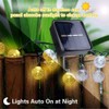 50 LED 23FT Crystal Globe Solar String Lights Outdoor, Waterproof