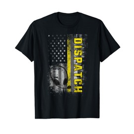 911 Dispatch Operators First Responder Dispatcher USA Flag Women Kids Men T-Shirt