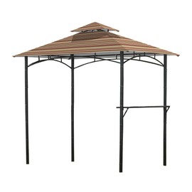 Garden Winds Replacement Canopy for L-GZ238PST-11 Grill Gazebo - Standard 350 - Stripe Stone