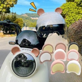 헬멧뿔 고양이 헬멧 꾸미기 곰돌이 귀여운 헬멧장식 Cat Helmet Decoration with Bear Ears for Helmet Styling