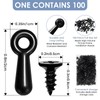 100 Pcs Metal Picture Frames Turn Button Fasteners with Screws,