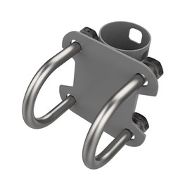 HOVCEH Antenna Mast Pipe Holder for Starlink Bowl, Adjustable U-Shape Starlink Bracket, Starlink Accessories, Adjustable U-Shape Starlink Bracket Adapter Balcony Motorhome Mounting Bracket