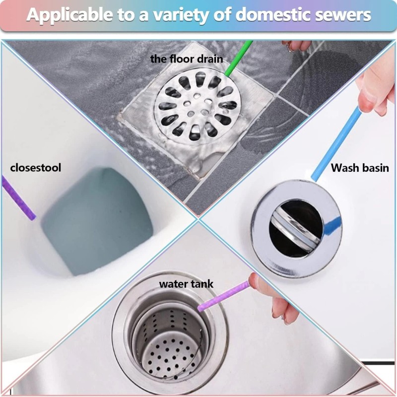 Sticks 72 Pack Sani Sticks – Drain Cleaner & Deodorizer,