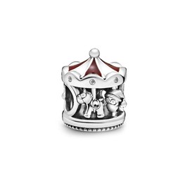 FGT Women Carousel Charm for Bracelets Necklaces Pendants Amusement Park Sterling Silver Horse Love Peace Believe Charm Gift for Sister Daughter Wife Girls Mum Birthday Mothers Day Valentine