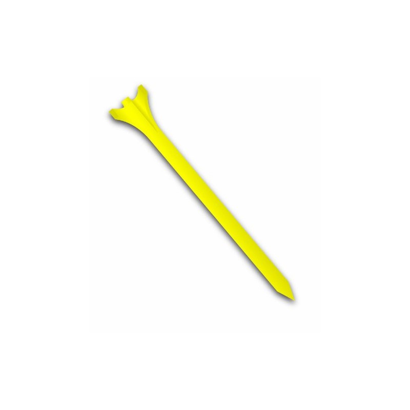 Zero Friction Tour 3-Prong Golf Tees (2-3/4 Inch, Yellow, Pack