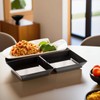 Blue Sky MiniWare Black 2 Section Dish - Premium Disposable