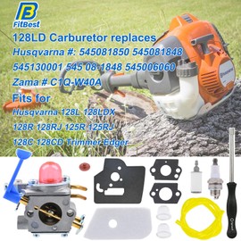 FitBest 545081848 128LD Carburetor fits Husqvarna 125L 125LDX 128C 128CD 128L 128LD 128LDX 128R 128RJ Trimmer C1Q-W40A Jonsere BC2128 CC2128 GC2128 GC2128C GT2128