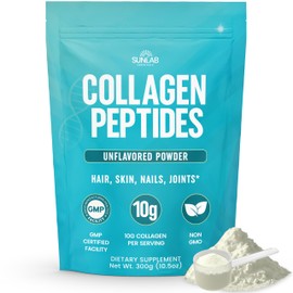 Collagen Peptides Powder Hydrolyzed Bovine (Unflavored) Type I & III Supplement for Hair, Skin, Nails & Joint Support - Collagen for Women & Men - Non GMO & USA Made - Unflavored - 30 Servings