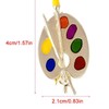 Painting Palette Artist Brooch for Women, Colourful Painter Pin Jewellery