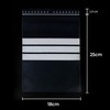 100 x Clear Zippered Bags with White Stripes - Food