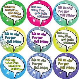 144 Ask me why i got this sticker 30mm Reward Stickers for Teachers, Parents
