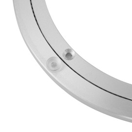 QDiShi 12 Inch Lazy Susan, Heavy Duty Swivel Turntable Aluminum Bearing Metal Rotating Turntable Bearings Swivel Plate Hardware for Dining-Table and Workbench (12 inch)