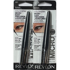 Revlon Micro Easy Precise Liquid Liner, 301 Blackout, 2 Pack