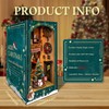 Fifijoy Miniature Book Nook Kit Christmas Book Nooks for Adults,