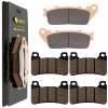 Caltric Front Rear Brake Pads for Honda CB1000R CB 1000R